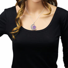 Grandma Glass Moon Pendant Necklace