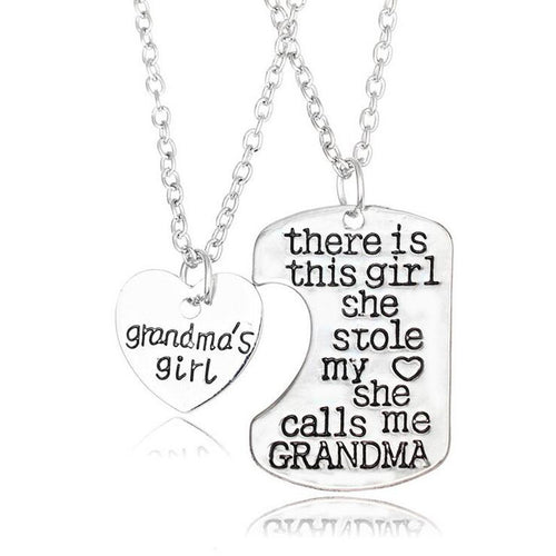 I Love You Grandma Zinc Alloy Necklaces 