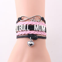 INFINITY LOVE PITBULL MOM BRACELET WRISTBAND