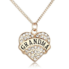 Heart Shaped GRANDMA Pendant Necklace