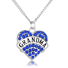 Heart Shaped GRANDMA Pendant Necklace